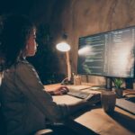 coder showing software skills